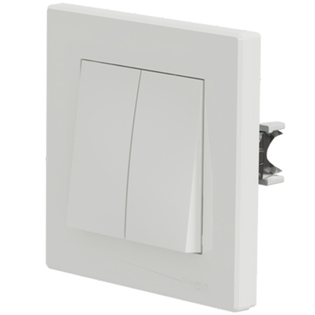 Dvoupólový zapuštěný vypínač Asfora IP20 White Candle Switch