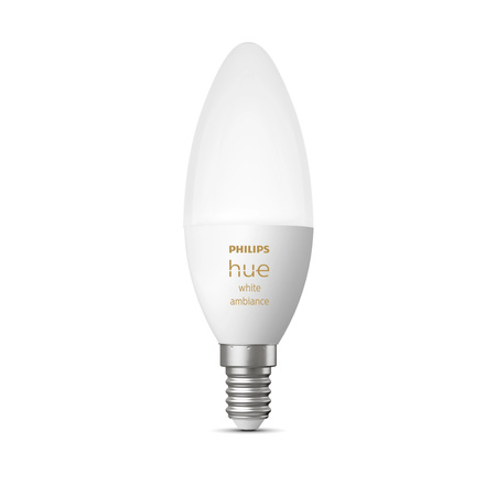 LED svíčka E14 B39 4W CCT PHILIPS HUE White & Ambiance Bluetooth Zigbee žárovka