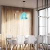 E27 Geometrická modrá závěsná lampa CONE PRISM D:25x27mm VT-7255 V-TAC