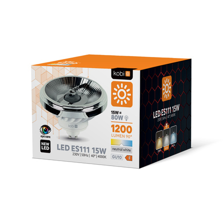 LED žárovka GU10 Ball 15W 1200lm 4000K Neutral 40° Kobi