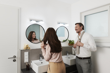 LED koupelnové zrcadlové svítidlo LED ORBIS Elypse 12W 1000lm Teplá bílá-Studená bílá 34cm SMART+ WiFi LEDVANCE