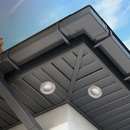 Halogenové Hermetické Koupelnové svítidlo IP44, Satén AQUS + LED GU10 36° 1.5W 4000K LUMILED