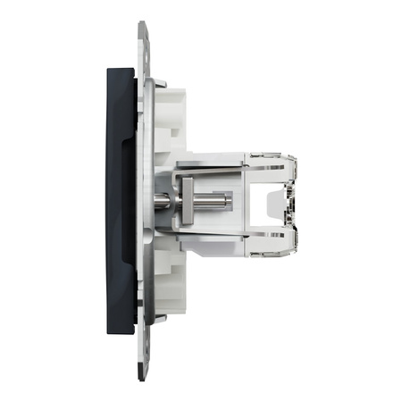 Double Computer Socket 2x RJ45 kat. 5e UTP bez rámečku Antracit SCHNEIDER ASFORA