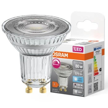 LED žárovka GU10 8.3W = 80W 575lm 4000K neutrální bílá 36° CRI90 OSRAM SUPERSTAR stmívatelná
