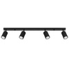 Bodové reflektorové stropní svítidlo Tuba 4x GU10 Black Carbon Deep Space SL.1584 Sollux