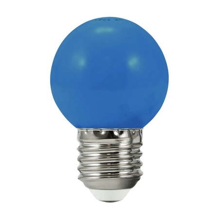 2x Žárovka G45 BLUE na party girlandu 36V GOLDLUX (Polux)