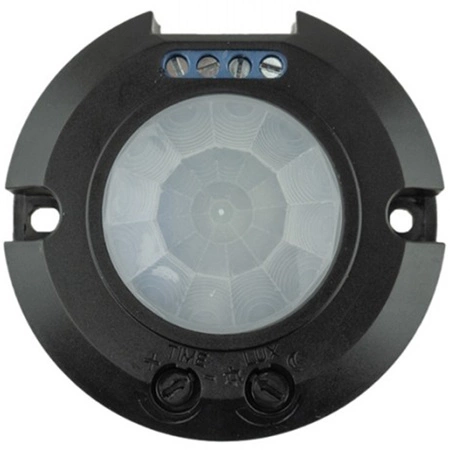 PIR 360° pohybový a soumrakový senzor 6m stropní černý