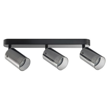 Nástěnné a stropní bodové svítidlo 3x GU10 Black SMOKY Sanico Goldlux