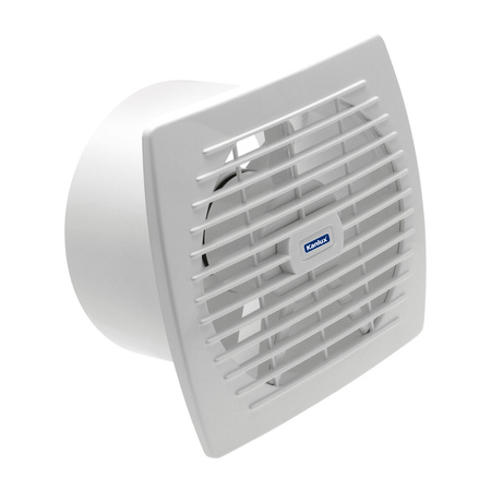 Kanálový ventilátor 22W pod omítku Čtvercový IPX4 Vypínač bílý CYCLON Kanlux