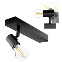 Nástěnné svítidlo LED Spot E27 GLASA Black Lumiled