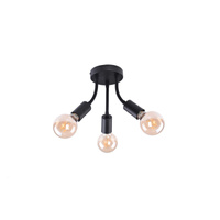 Dekorativní stropní svítidlo 3x E27 Black Industrial Almus 6808 Rabalux