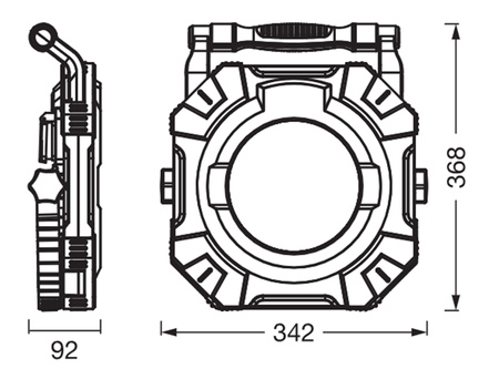 LED reflektor Pracovní lampa 100W 12000lm 6500K Přenosný LEDVANCE
