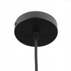 Skleněné stropní závěsné svítidlo Amber Black pro LED E27 TUBA Modern