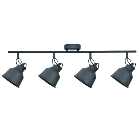 Nástěnné a stropní bodové svítidlo 4x E14 černé NIKO Sanico Goldlux