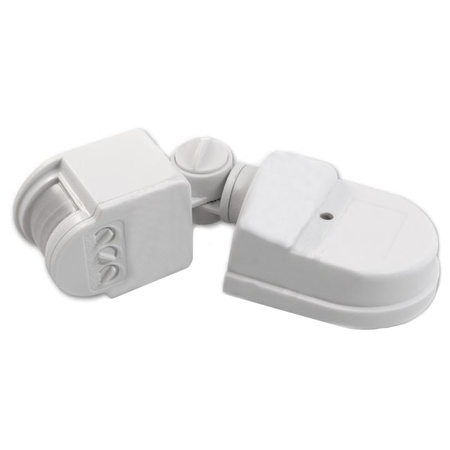 PIR venkovní detektor pohybu IP44 Bílý