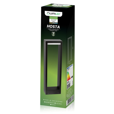 Venkovní zahradní lampa 10W, LED sloupek 60cm HOSTA LUMILED