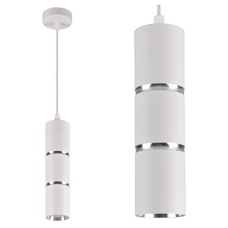 Stropní závěsné svítidlo GU10 White Silver BAMBOO Sanico Goldlux