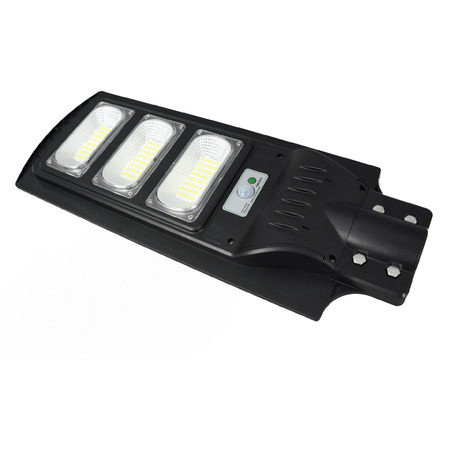 Reflektor LED 200-1000lm 6000K IP65 10W Solar Black se senzorem pohybu a soumraku + dálkové ovládání STREET-9 GOLDLUX (Polux)