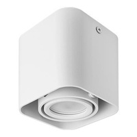 Halogenový reflektorový bodový reflektor GU10 Square Movable White Masterled pro povrchovou montáž