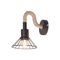 Nástěnné svítidlo LED E27 Black Industrial Daryl Rabalux