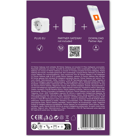 Chytrá EU napájecí zásuvka 230V 3680W 16A LEDVANCE SMART+ ZigBee