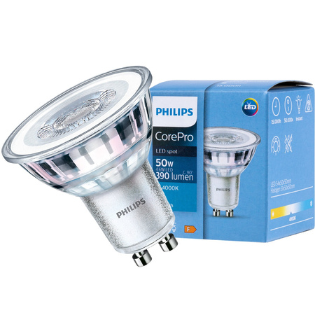 LED žárovka GU10 4,6W = 50W 390lm 4000K neutrální bílá 36° PHILIPS
