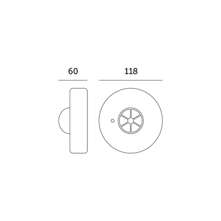 Stropní detektor pohybu a soumraku PIR LX06 360ST KOBI