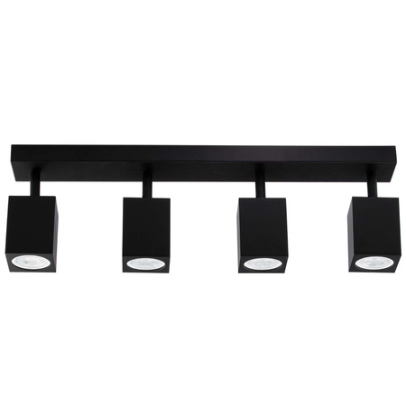Reflektorové stropní svítidlo 4xGU10 QUANTUS beam strip Black