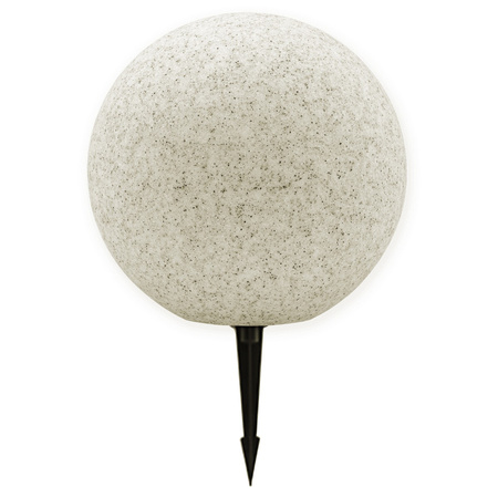 Venkovní zahradní lampa 230V E27 BULL 35cm Kámen