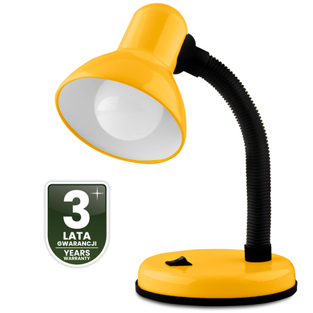 Stolní lampa Školní Noční E27, Nastavitelná Žlutá LUMILED