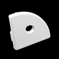 Záslepka pro Profil KM55K-S, s Otvorem Šedá Plastová LUMILED