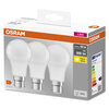 3x LED žárovka B22d A60 8.5W = 60W 806lm 2700K Teplá bílá 360° OSRAM