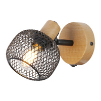 Nástěnné bodové svítidlo E14 Brown Industrial Grendel Rabalux
