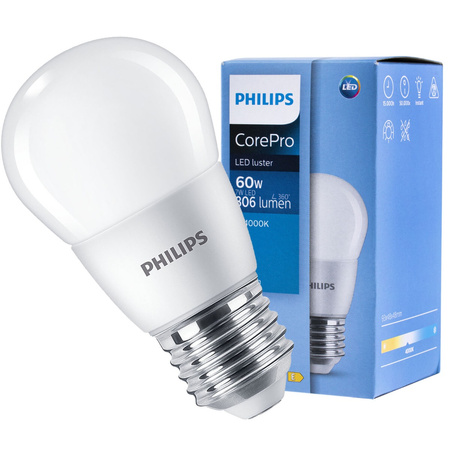 LED žárovka E27 7W = 60W 806lm 4000K neutrální bílá PHILIPS