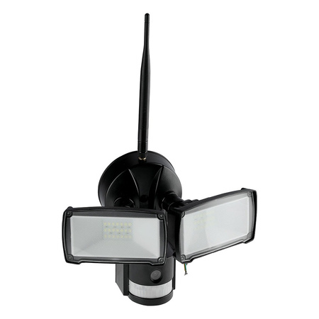 Reflektor LED 18W 600lm 6000K IP20 Černý s pohybovým senzorem a WiFi kamerou VT-4818B V-TAC