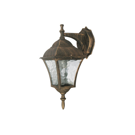 Zahradní lampa LED nástěnná lampa TOSCANA E27 IP43 Down Lantern Antique Gold RABALUX