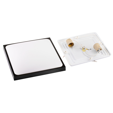 LED stropní plafon 2x E27 DUALIO Square IP44 30cm LUMILED