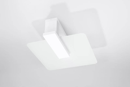 LED stropní svítidlo Plafond LAPPO 2xE27 Čtvercové svítidlo Bílé SOLLUX
