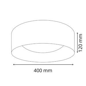 Stropní svítidlo LED PLAFON Lamp TULUZA 24W 2600lm 4000K 40cm Taupe GOLDLUX (Polux)