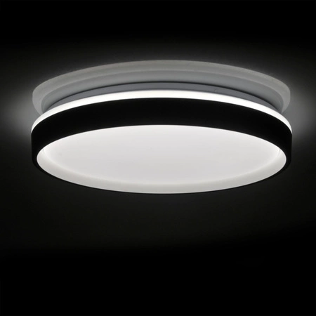 Stropní svítidlo LED Plafond 48W 5300lm CCT 120° White Black IP44 Pilot Dimmable Jadwiga Sanico Goldlux