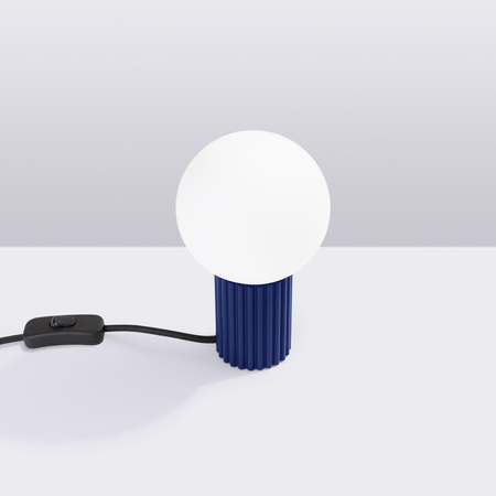 Stolní stolní lampa G9 Round Navy Blue Modern Matte Halo Sollux