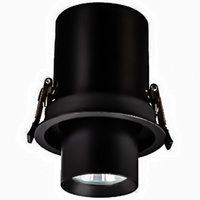 Svítidlo HALOGEN. vestavné. pohyblivé. kulaté. matná černá. GU10