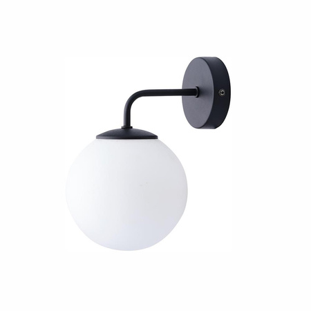 Nástěnné svítidlo MAXI Skleněné stínidlo Černá a bílá Classic E27 3487 TK Lighting