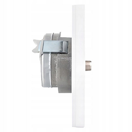 Dvojitá TV-SAT 4dB průchozí anténní zásuvka s rámem Bílá SCHNEIDER ASFORA