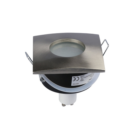 Bodové stropní svítidlo GU10 čtvercový saténový nikl VT-787 V-TAC