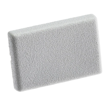 Záslepka pro Profil KM33, Plná Šedá Plastová LUMILED