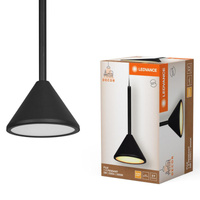 Dekor LED 5W 180lm 3000K Teplé závěsné stropní svítidlo Black Decor Ledvance