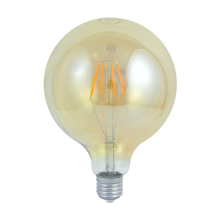 LED žárovka E27 G80 4W = 18W 320lm 2000K Teplá bílá 360° vlákno GOLDLUX (Polux)