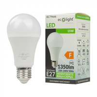 LED žárovka A60 E27 15W 1350lm 3000K teplá bílá Ecolight