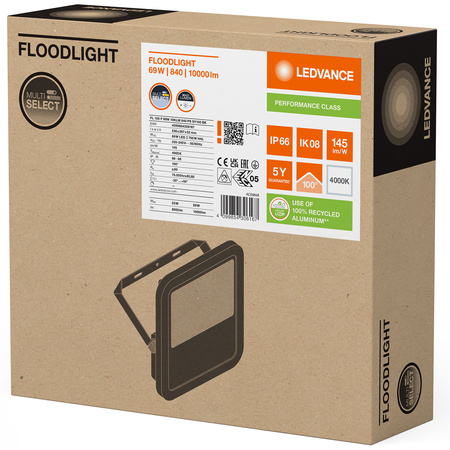 LED reflektor 69W 10000lm 4000K IP66 černý LEDVANCE reflektor
